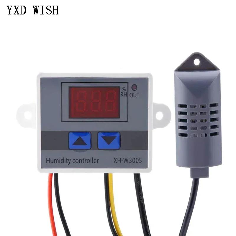 W3005 12V 24V 220V Digital Humidity Controller Instrument Humidity Control Switch XH-W3005 Hygrostat SHT20 Humidity Sensors