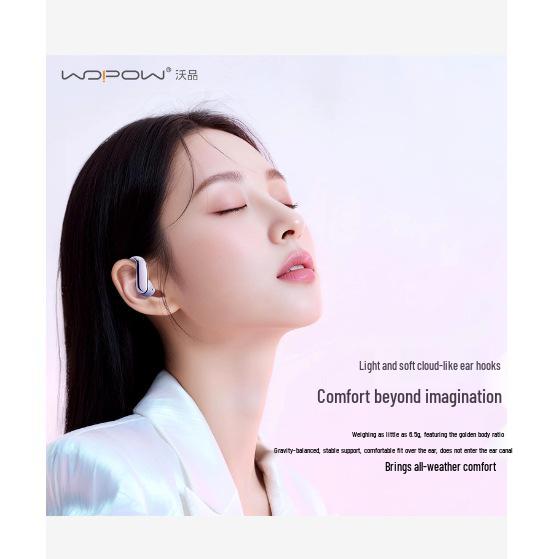 Wopin Open-Ear Wireless Bluetooth Headphones with Noise Cancellation for Cycling