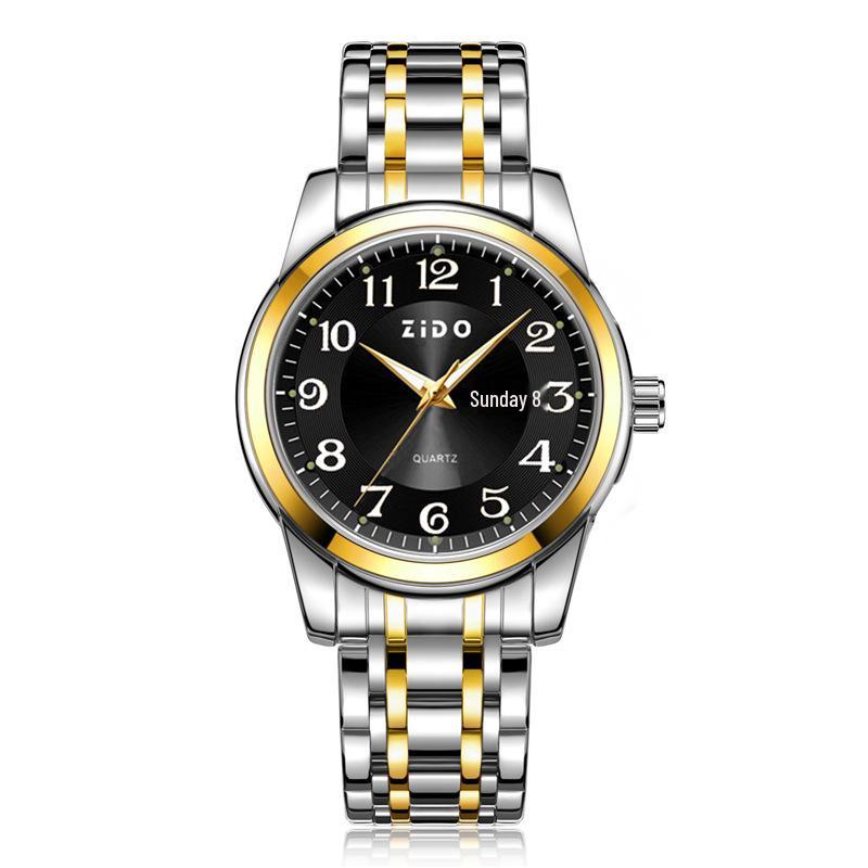 Zido High-End Men s Luminous Quartz Waterproof Wristwatch Watch Only