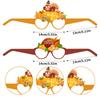 Halloween Festive Paper Glasses Photo Props Set For Holiday Decorations And Parties