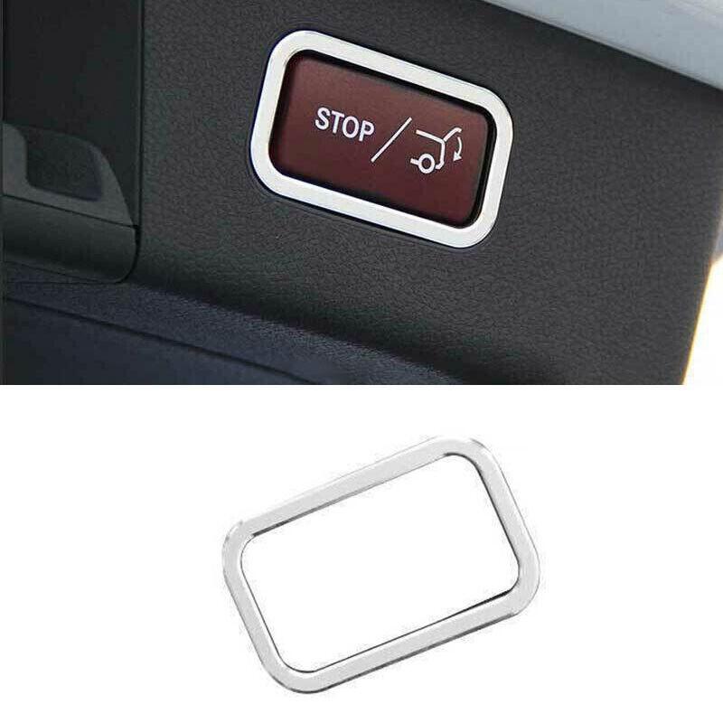 For Benz E-Class W213 2016-2021 Sliver Aluminum Rear Door Tailgate Button Cover