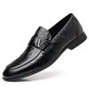 Men's Head Layer Cowhide Shoes, Shoes, Soft Bottom, Soft Surface Leather Stirrups Casual Men's Shoes, Breathable Thin Models of Single Shoes