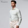 CAMICISSIMA Men's Wrinkle-Free Striped Long Sleeve Casual Shirt