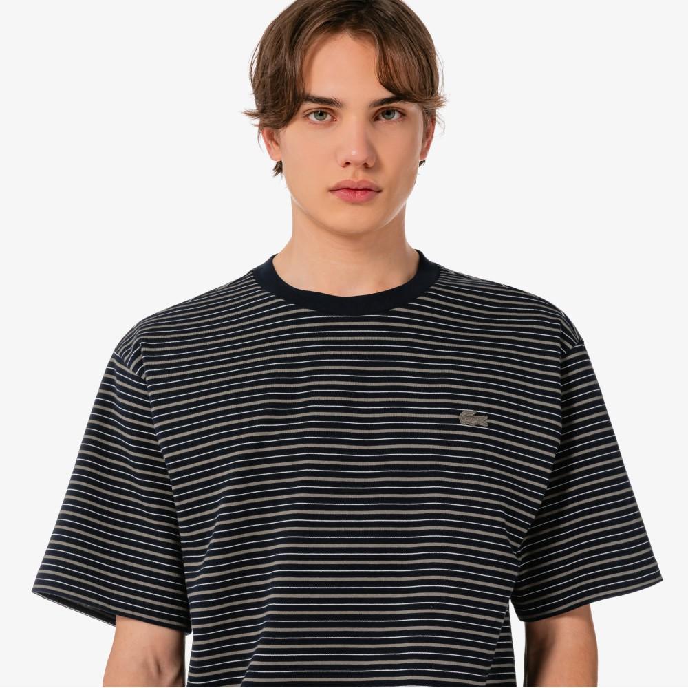 [lacoste] Men's Multi-Stripe Short-Sleeve T-Shirt TH753E-56G166