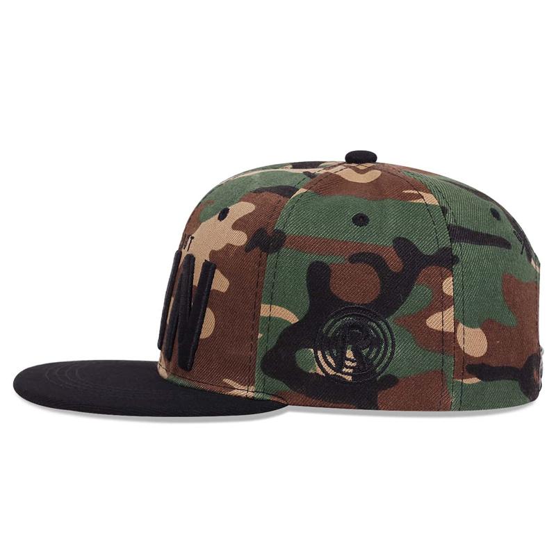 Runing Letter Snapback Baseball Cap Camouflage Hip Hop Hat For Men Women Street Dance Fashion cap hats