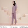 Women's Summer Short-Sleeve Modal Cotton Pajama Set with Chest Pad