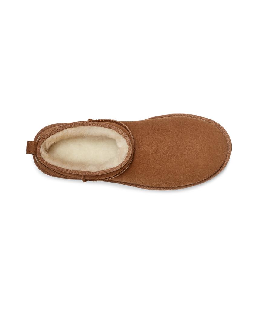 Ugg [Men] Suede Leather Mini Boots (Classic Ultra Mini) - Chestnut / 1137391-Che