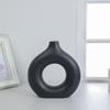 Nordic Ceramic Circle Vase - Creative Home Decor for Living Room