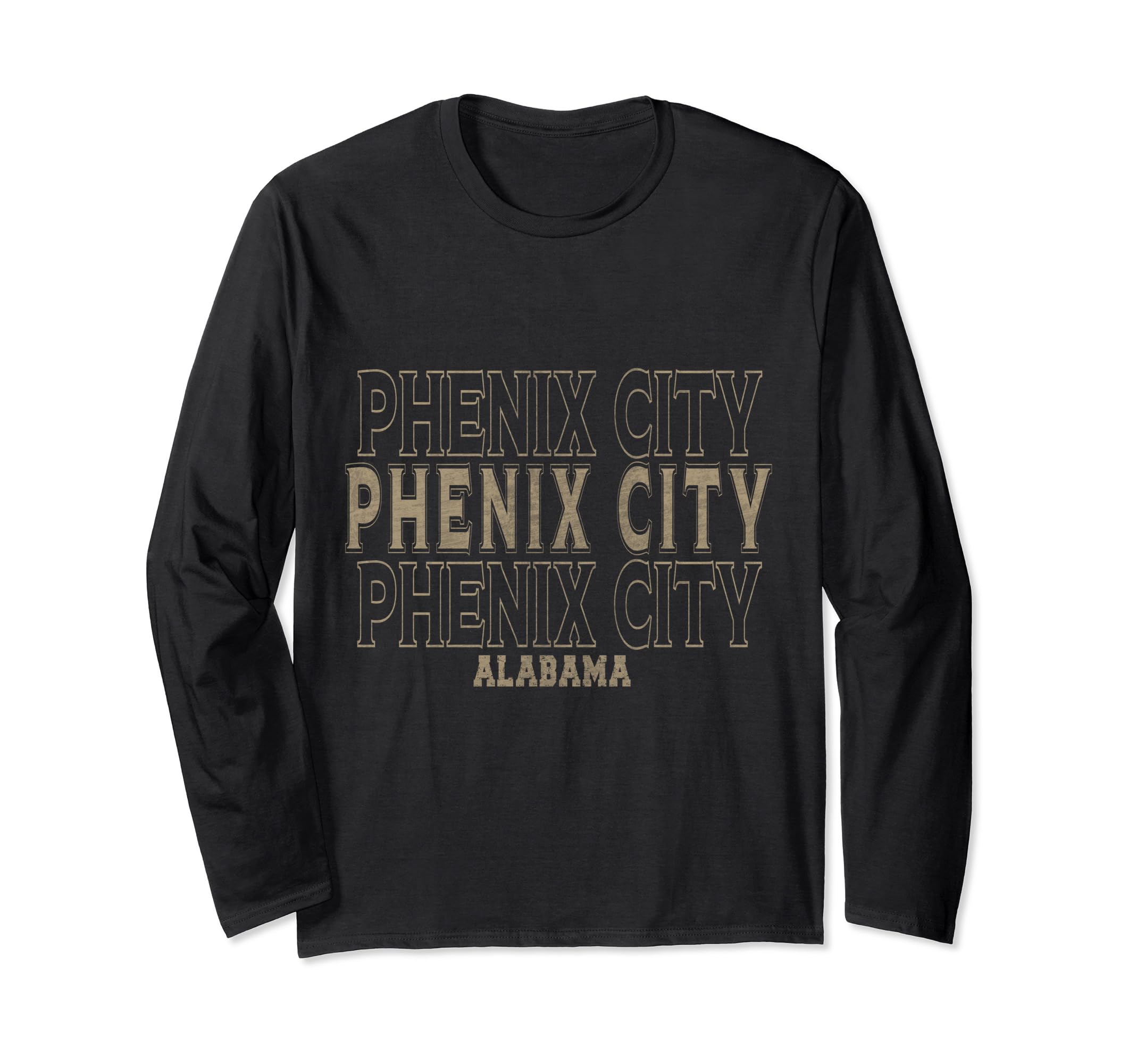 

Vintage Phenix Alabama City, long-sleeved T-shirt чёрный
