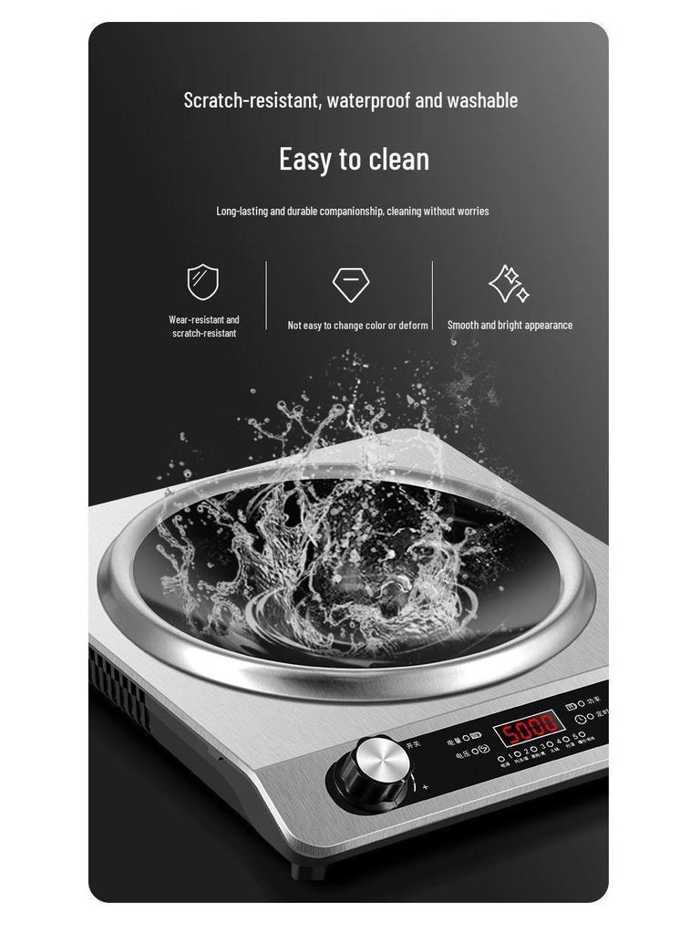 Vysoce výkonný multifunkční zapuštěný indukční vařič pro domácí a komerční použití Shabu-Shabu a Stir-Fry