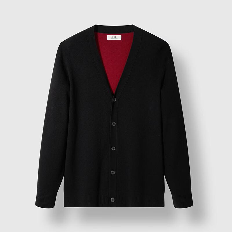 GXG Men's Color-block Cardigan Sweater