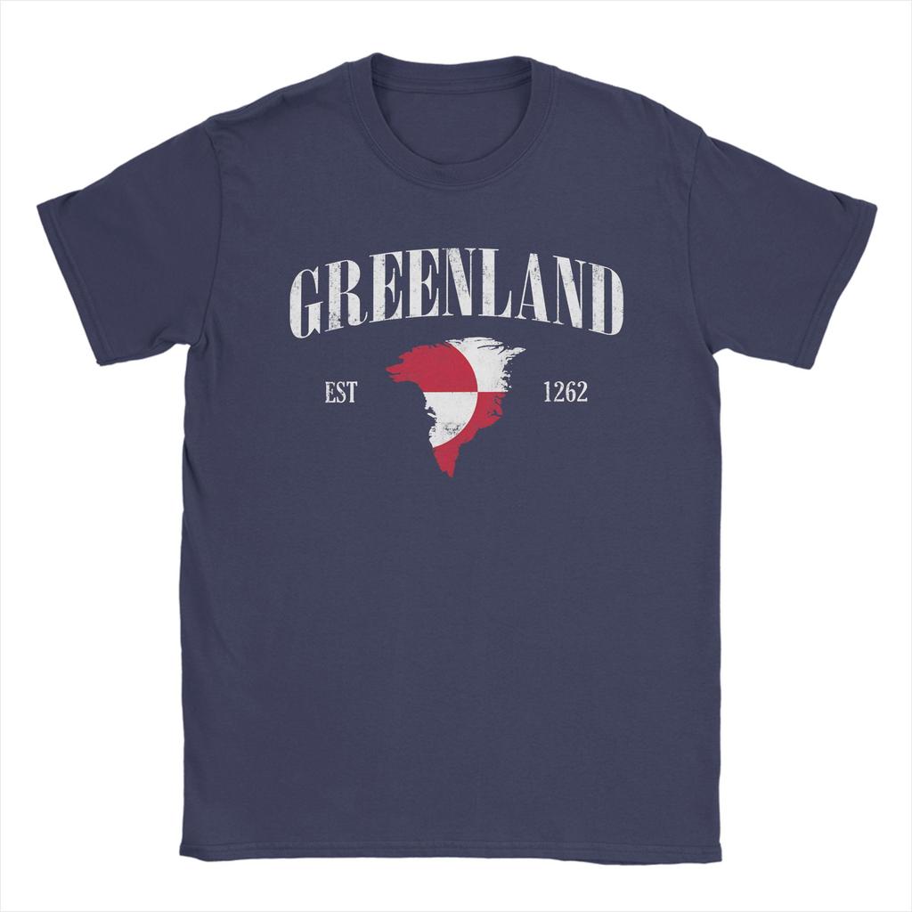 Unterstütze Grönland Est 1262 T-Shirt Sommer Beliebte T-Shirts Mann Baumwolle Rundhals 4XL 5XL 6XL Top T-Shirts Kurzarm Y2K Lustiges T-Shirt