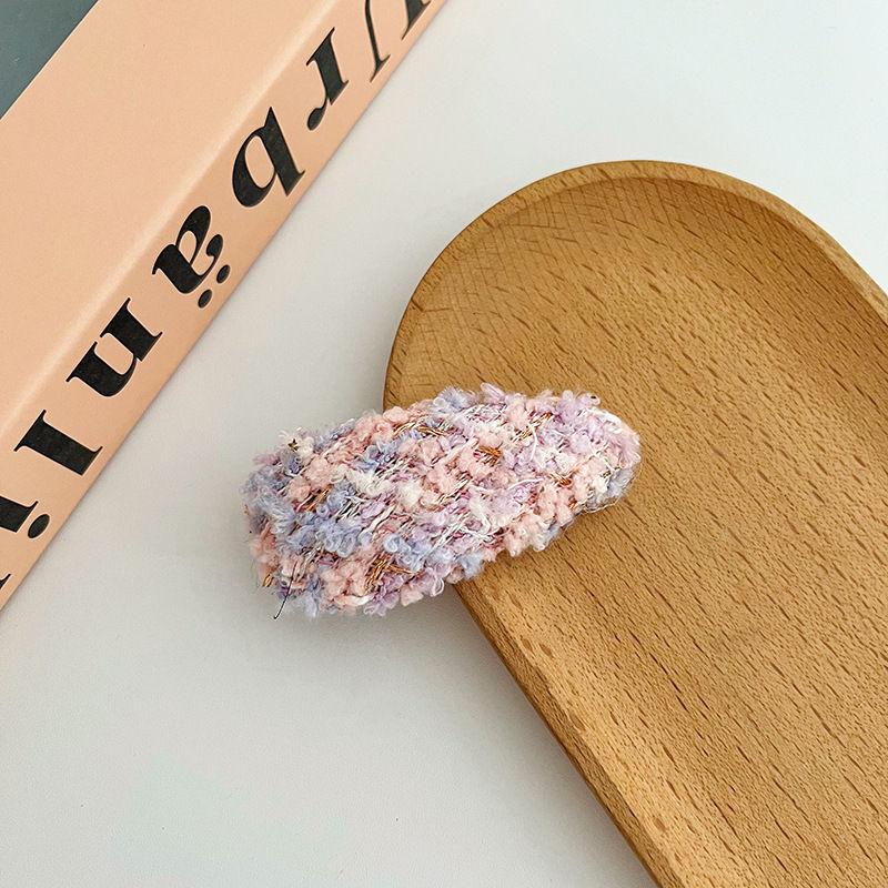 

Модный аксессуар для волос, шерстяная боковая заколка, заколка для девочек, заколка для волос, розовая сладкая заколка, Bb 7*3cm