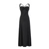 Women's new cross-back French temperament waist thin suspender dress dress
