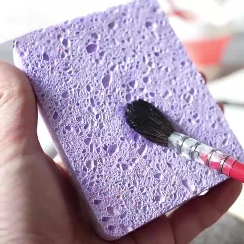 Boxed Watercolor Painting Sponge Super Absorbent Art Supplies Water Absorbing Sponge Square Circular Heart-shaped