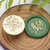 Plant Themed Seal Stamp Head Antique Embossed Sealing Stamp Head for Seal Envelope Invitation Decoration Scrapbooking