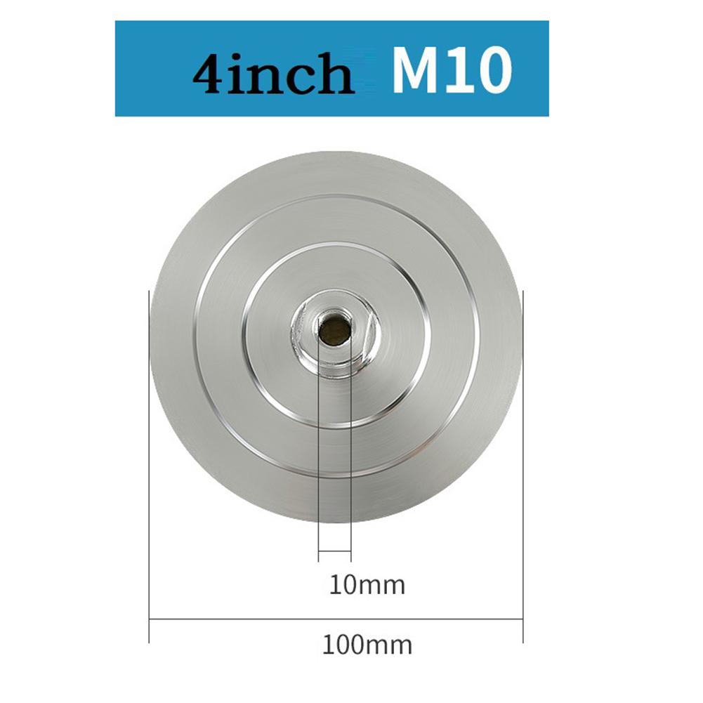 4 Inch Aluminum Backer Pad For Polishing Pads Base Backing Holder M14 M10 M16 For Angle Grinder Air Polisher Wheel Pad
