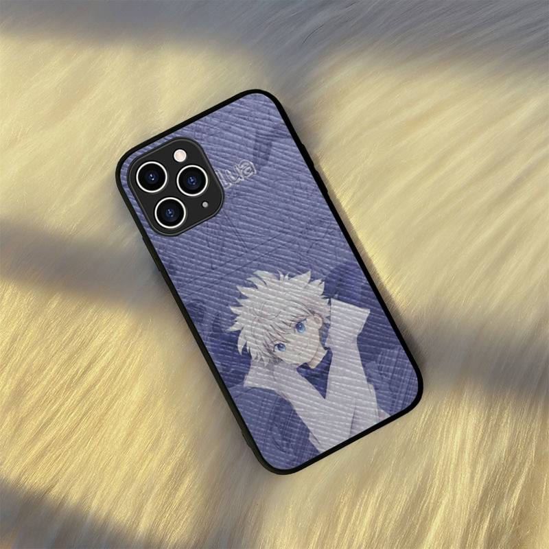 HUNTER X HUNTER Killua Zoldyck Anime Phone Case Hard Leather Case for iPhone 11 12 13 Mini Pro Max 8 7 Plus SE 2020 X XR XS