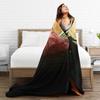 W-Wicked 2 Musical Movie Glinda Elphaba Blanket  Soft Novelty Plush Throw Blanket For Boy Girl Couch Chair Cover