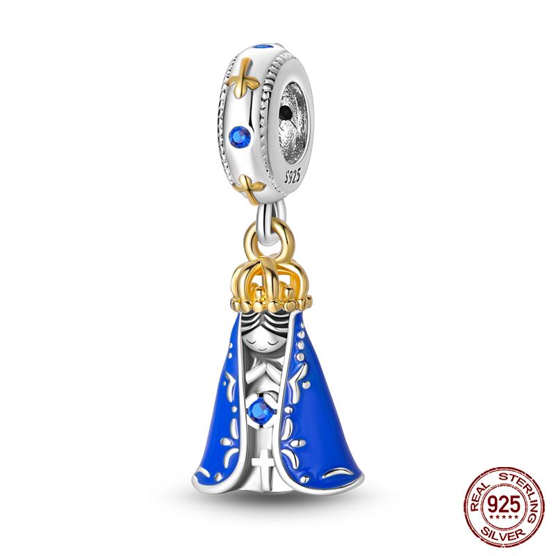 Original Ocean Series Fit 3Mm Bracelet 100% Authentic Copper Turtle Crab Mermaid Charm Beads Diy Jewelry Gift