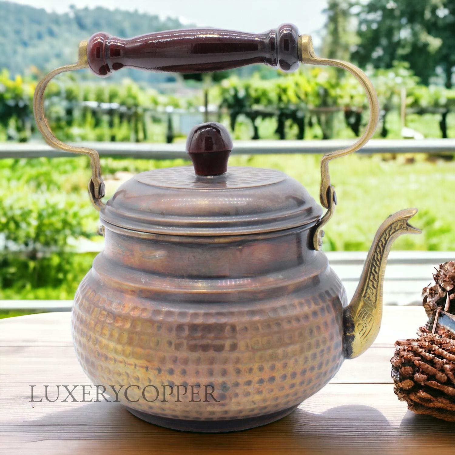 

Одноместный медный чайник ручной ковки, английская модель