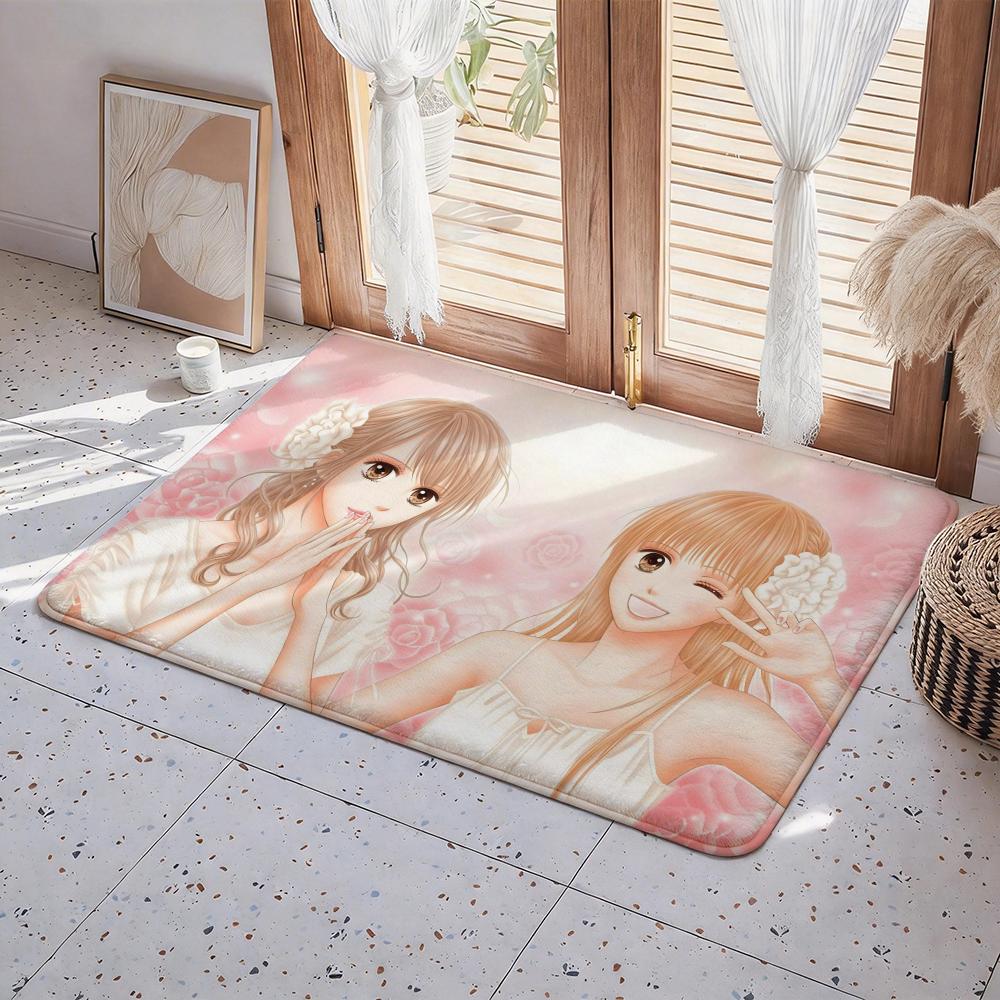 Anime K Kodomo no Omocha Floor Mat Eco Flannel Doormat Non Slip Odorless Indoor Floor Rug Soft Short Plush Home Mat