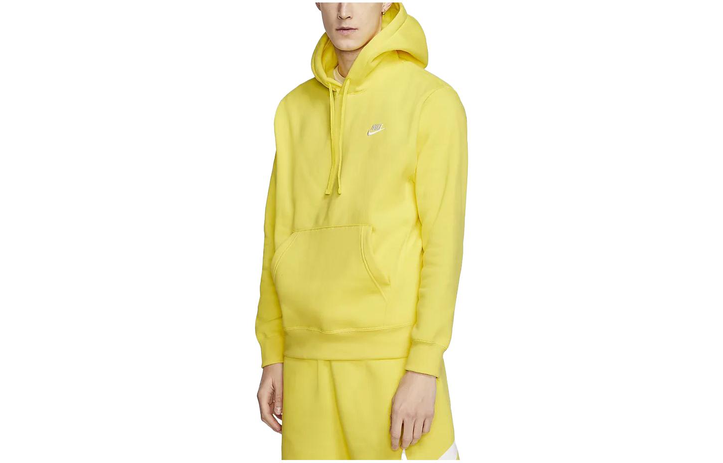 Nike Sweatshirts Men s Yellow Hooded Moderate Regular BV2654-731 S
