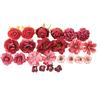 1 Set Artificial Flowers Graduation Decorations Flower Kit DIY Assorted Cap Stickers Glitter Number