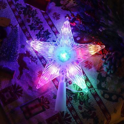 Christmas Star Tree Topper with Multiple Lighting Modes Remote Control USB Powered