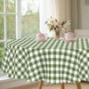 1 Stück Sommer Retro Einfache Grün Kariertes Muster Runde Tischdecke, Kleine Frische Kariert Bedruckte Rechteckige Tischdecke, Party-Tischdecke, Heim-Tischdecke