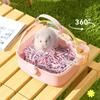 Pet Carriers Cage Portable Cage Hamster Bird Carrier Cage Outgoing Outdoor Travel Pet Hamster Cage with Water Bottle