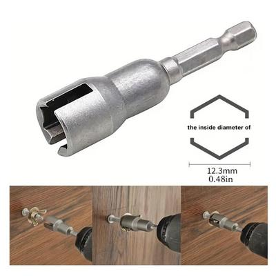 1/4" Shutter Bolts Hexagonal Panels Butterfly Screws Socket Durable Wing Nuts Driver Bit