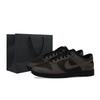 Dunk Low Leder Abriebfest, Atmungsaktiv, Rutschfest Niedrig geschnitten Freizeit Skateboard Schuhe Herren Schwarz Braun IO7606-010(Team1423-)