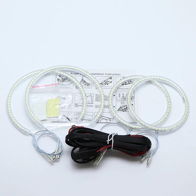 high quality DRL Angel Eyes LED RGB CCFL SMD headlight 4 ring set For BMW X5 e70 2007 2008 2009 2010 2011 2012 2013 accessories