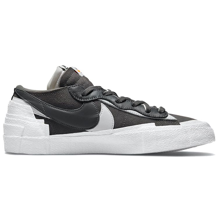 Sacai X Nike Blazer Low Iron Grey Unisex Sneakers White DD1877-002