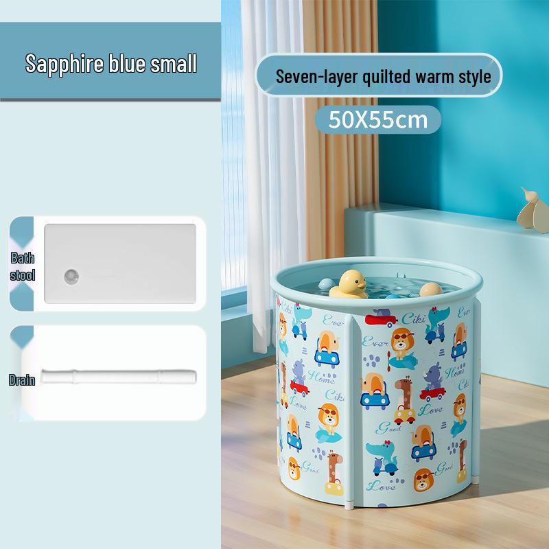 Upgraded Foldable No-Installation Bath Bucket for Adults and Children