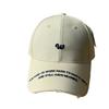 Korean-style Women's Cap with Embroidered Letters, Hard-brimmed Baseball Cap, Trendy and Versatile, Casual Student Cap, Suitable for Spring and