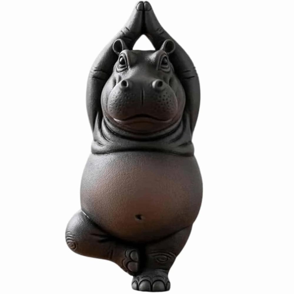 

3D Печать Статуя Гиппопотама для Йоги Фигурка Гиппопотама Смола Гиппопотам Декоративные Украшения Несколько Стилей Мини