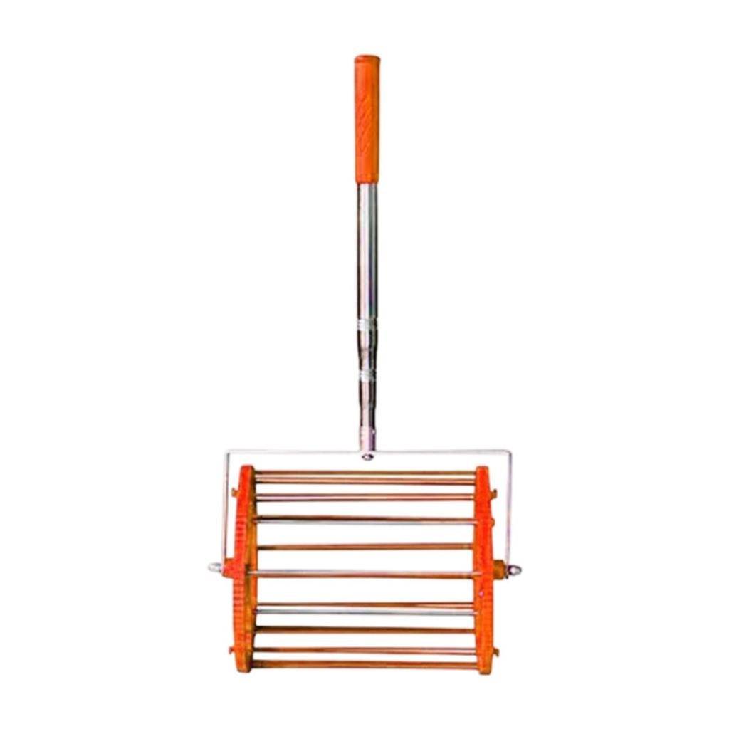 Telescopic Table Tennis Ball Picker Collector for Court Training Competition Orange