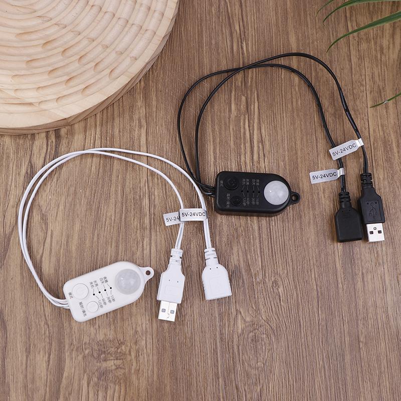 DC 5V-24V USB DC Tělo Infračervený PIR Pohybový Senzor Spínač Detektor Pohybu Člověka Spínač Pro LED Světelný Pás 6V-24V