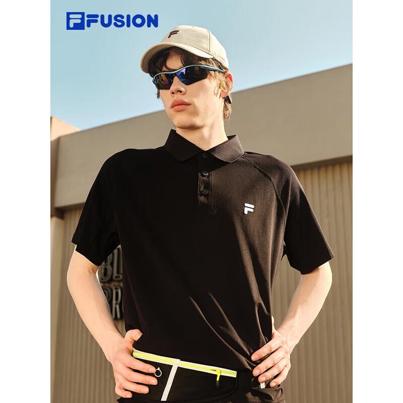 FILA FUSION Men s Cooling Quick-Dry Knit Short Sleeve Polo Shirt S