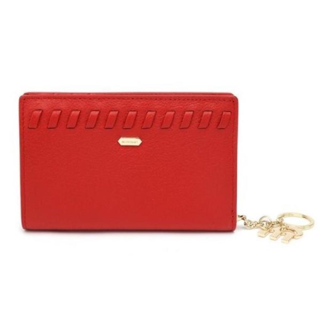 Mari eclaire highly recommended natural cowhide leather pretty slim medium wallet