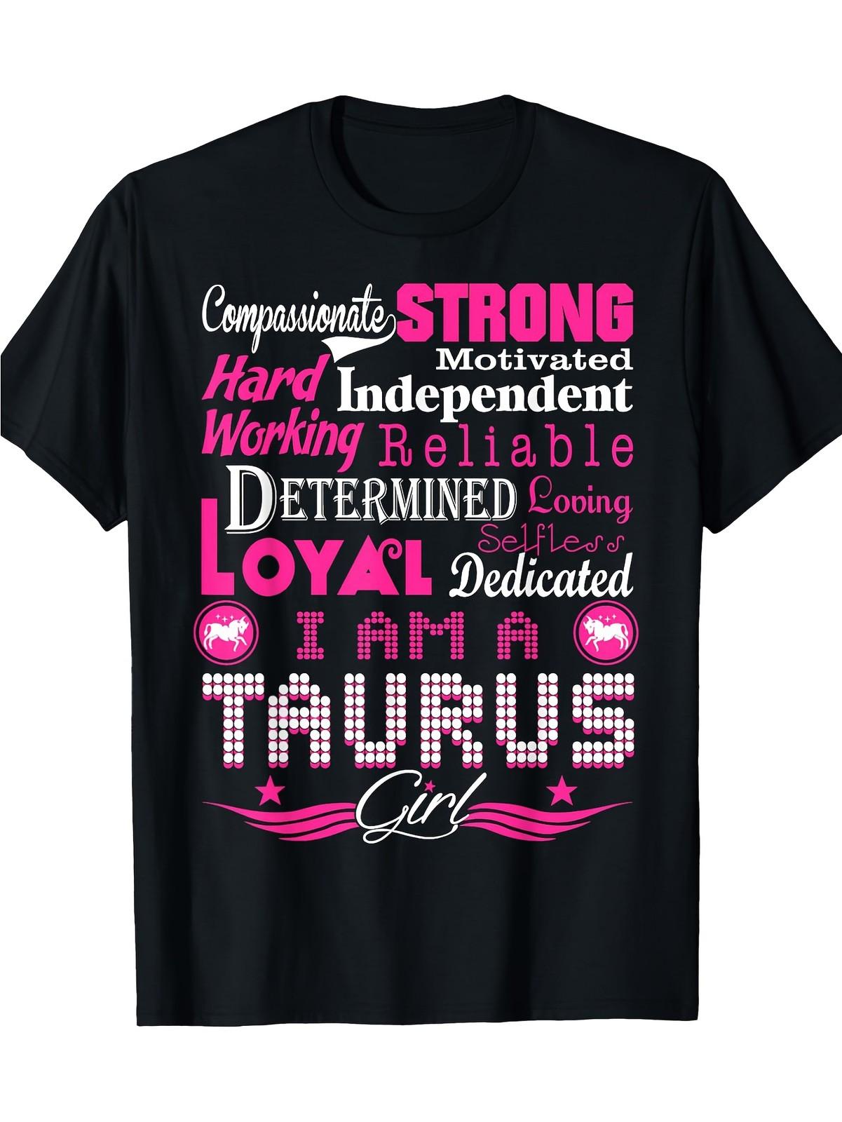 Men S & Women S Taurus Zodiac Graphic T-Shirt - 220gsm Heavyweight 100%, Soft S разноцветный