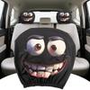 Funny Headrest Covers Halloween 1 Pair Automobile Headrest Protector Breathable Elastic Head Rest Covers for Auto Decoration