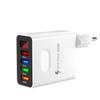 45W Multi-Port USB Charger with Digital Display - 3.1A, EU/US/UK Plug