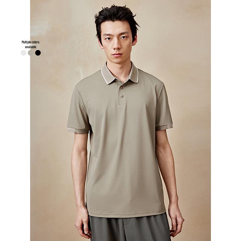 GXG Men s Jacquard Texture Casual Polo Shirt 190XXXL