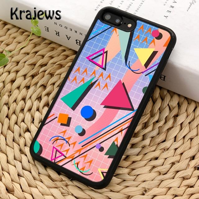 Krajews Memphis Motivo Astratto Custodia Morbida per Telefono Cover Per iPhone 14 5 6s 7 8 plus X XR XS 11 12 13 pro max Samsung S21 S22ultra