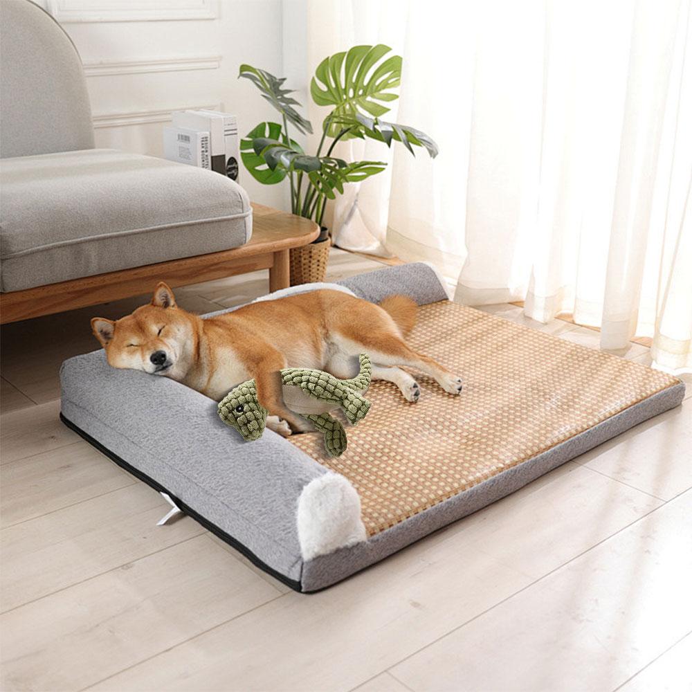 Jucării pentru căței Jucării de pluș pentru câini Corduroy pentru câini mici și mijlocii Jucărie scârțâitoare pentru câini animale Rezistentă la mușcături Jucărie de mestecat Curățare dinți molari