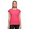 Build Your Brand Damen/Damen-T-Shirt mit verlängerter Schulterpartie