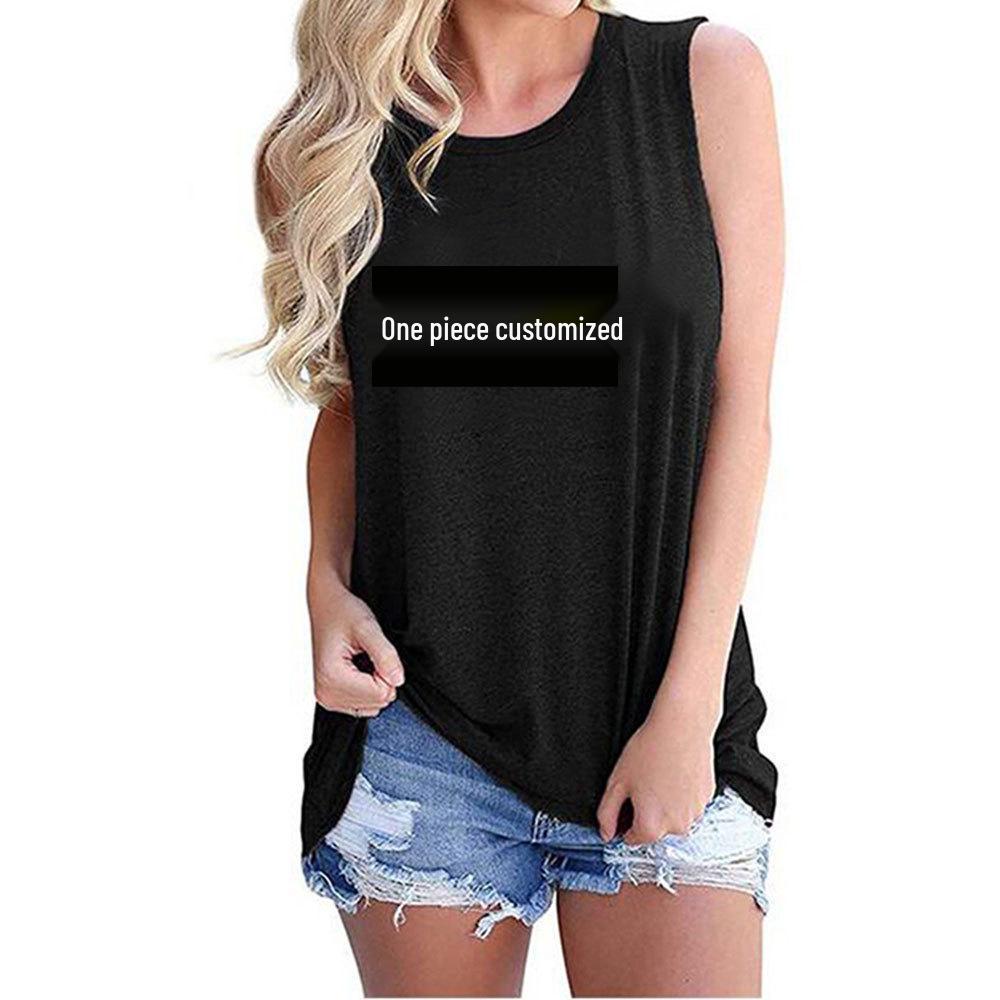 

Однотонный простой жилет для Европы и Америки Large чёрный